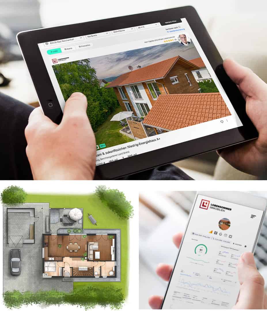 Präsentation und Vermarktung von Immobilien | Immobilienmakler Lobensommer