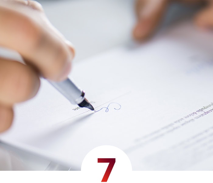 Notartermin und Kaufvertrag